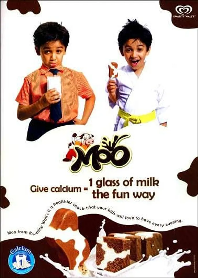 Give calcium = 1 glass of milk the fun way.