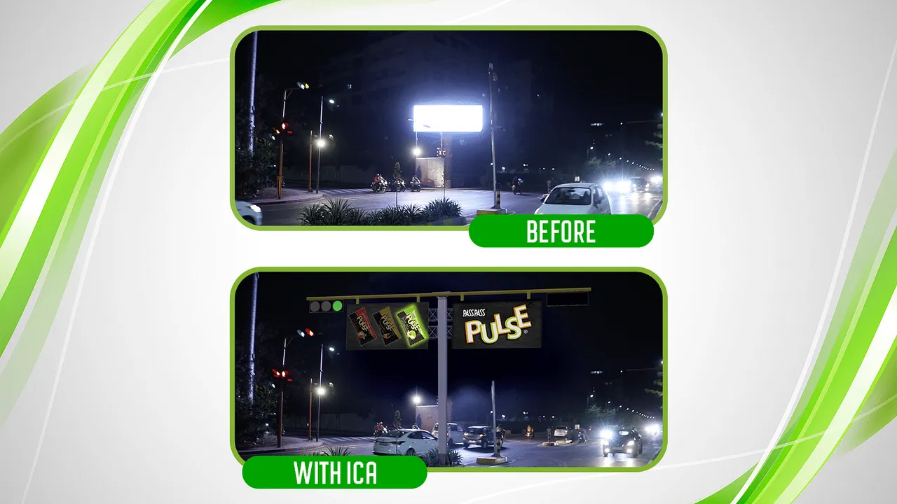 Pulse recreates outdoor communication reach campaign on TV
through In-Content Advertising