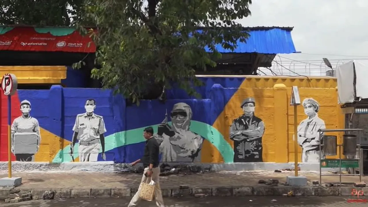 Asian Paints and St+art India beautify Mahim Junction station's facade as a tribute to 'Heroes of Mumbai'
