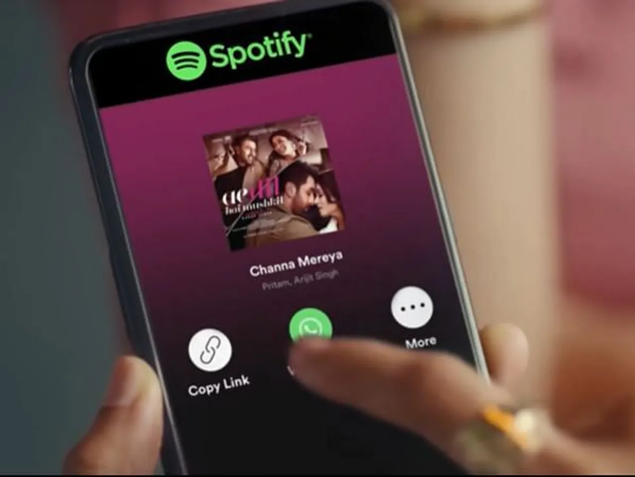 Share it on WhatsApp says Spotify’s new spots