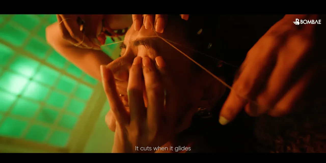 Bombae Fuzz Off trimmer's ad features a hair-raising tale of body hair grooming