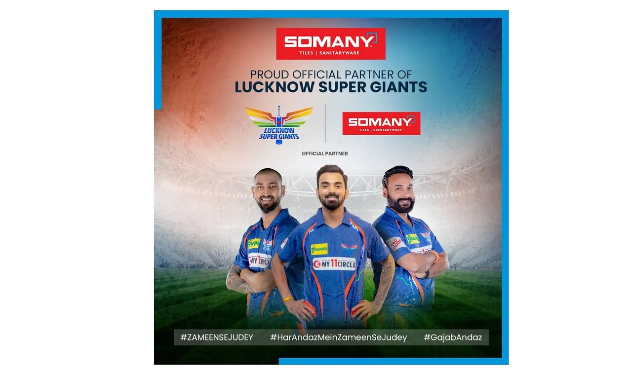 Somany Ceramics becomes the Official Partner of Lucknow Super Giants