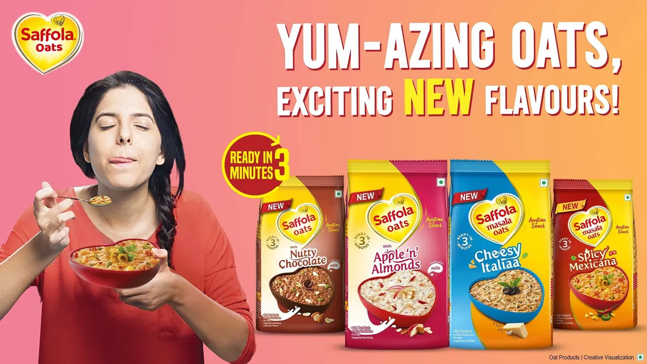 Saffola introduces four new gourmet flavours in the oats range