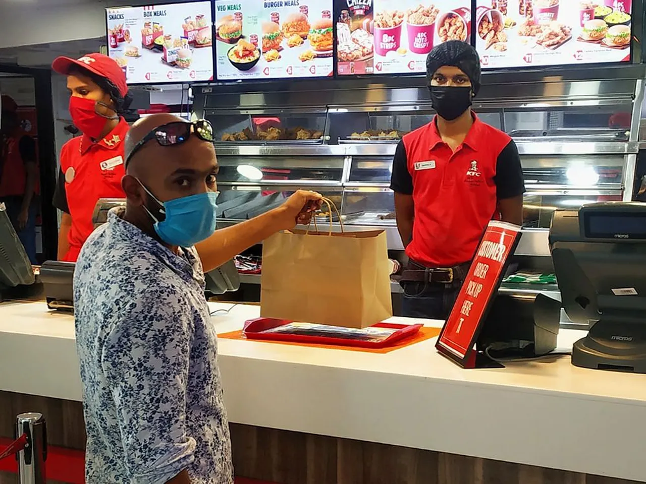 KFC goes contactless with takeaways and direct service to your bike and car