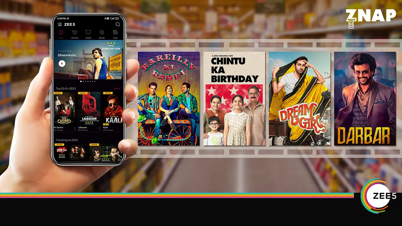 ZEE5 Global announces partnership with Cashback App ZNAP