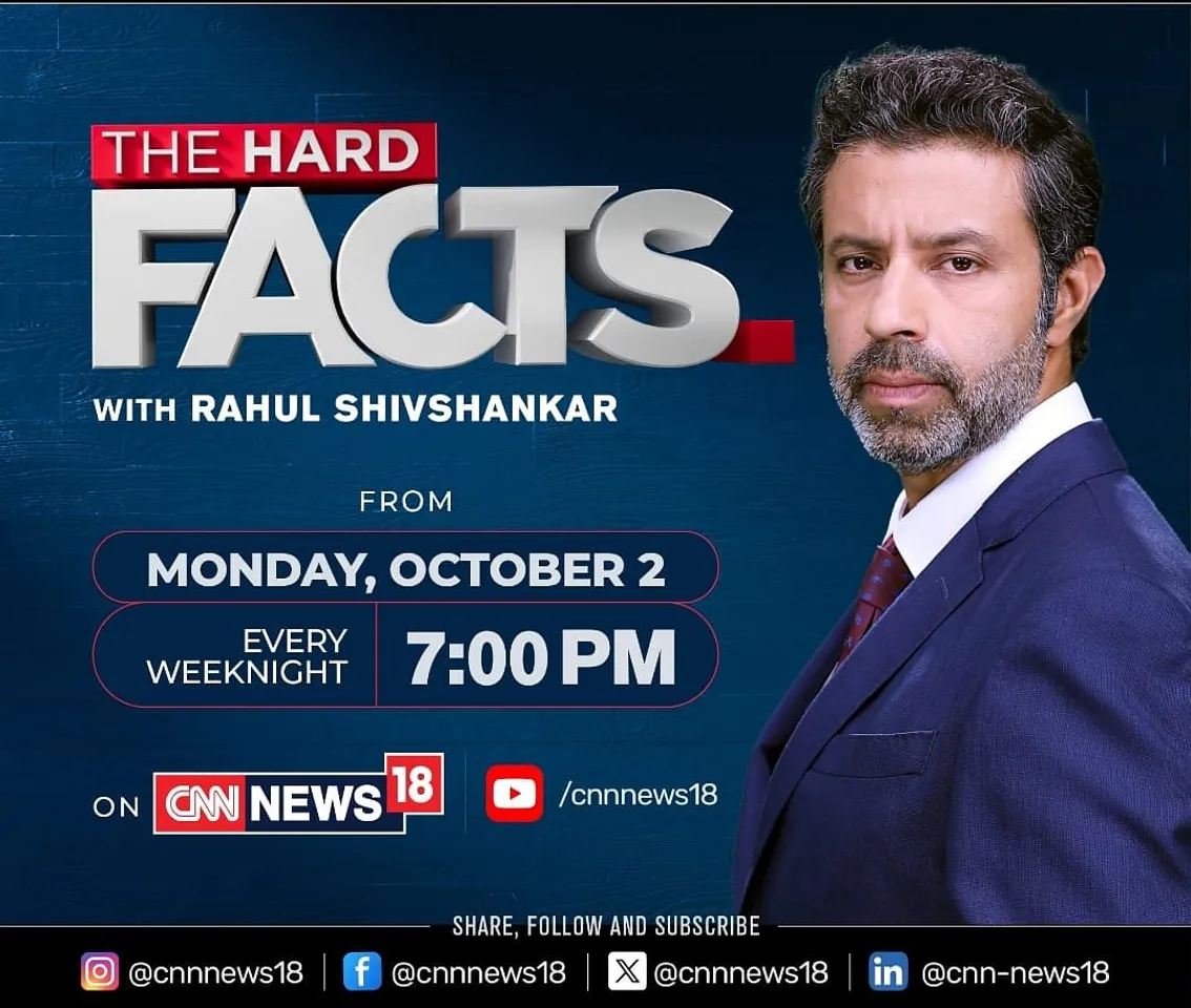 Rahul Shivshankar to host CNN-News18’s upcoming show ‘The Hard Facts’