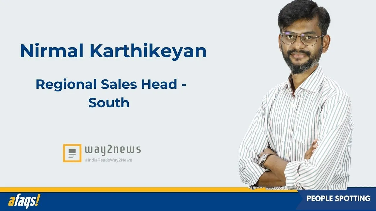 JioCinema’s Nirmal Karthikeyan Joins Way2News as regional sales head - South