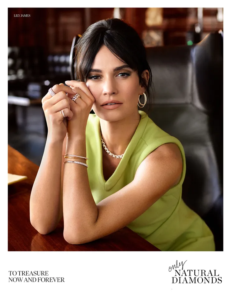 Natural Diamond Council names Lily James as Global Brand Ambassador