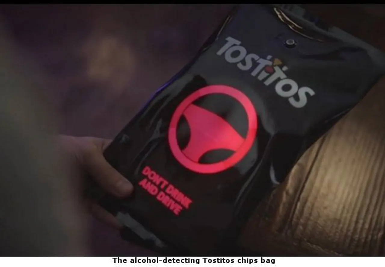 The new Frito-Lays' Tostitos chips bag can detect alcohol