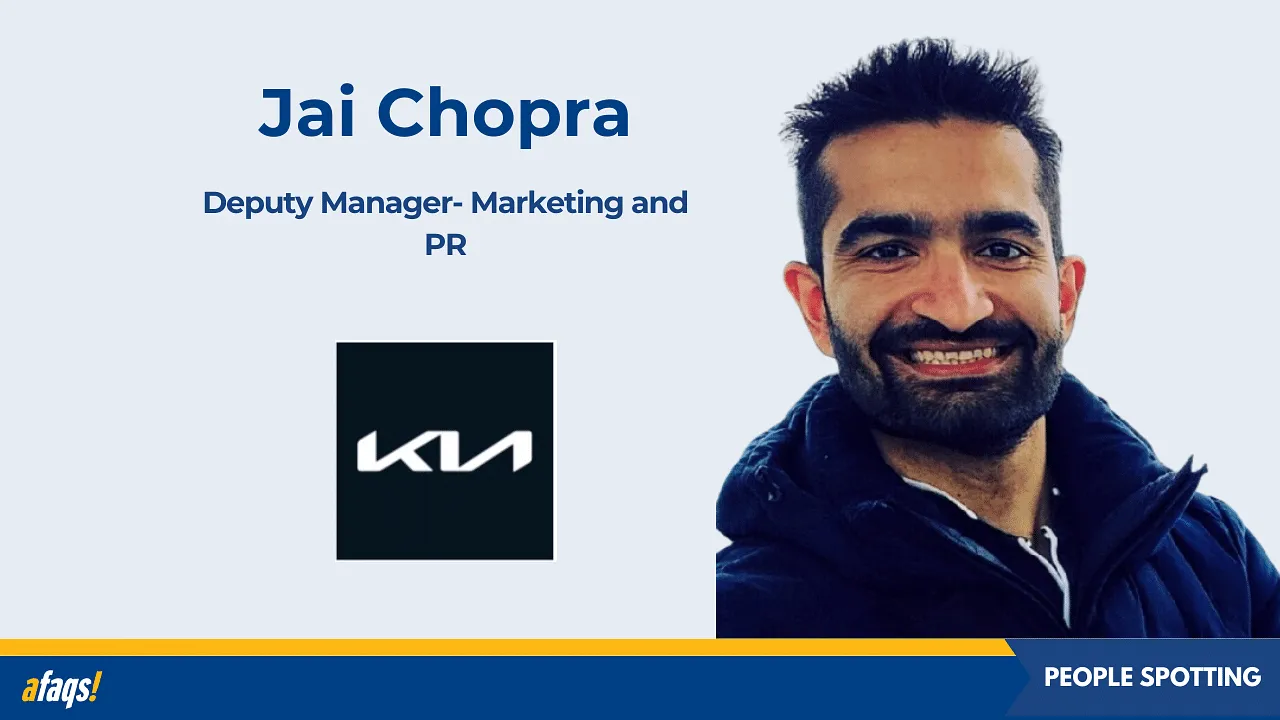 Jai Chopra joins Kia India as Deputy Manager- Marketing and PR