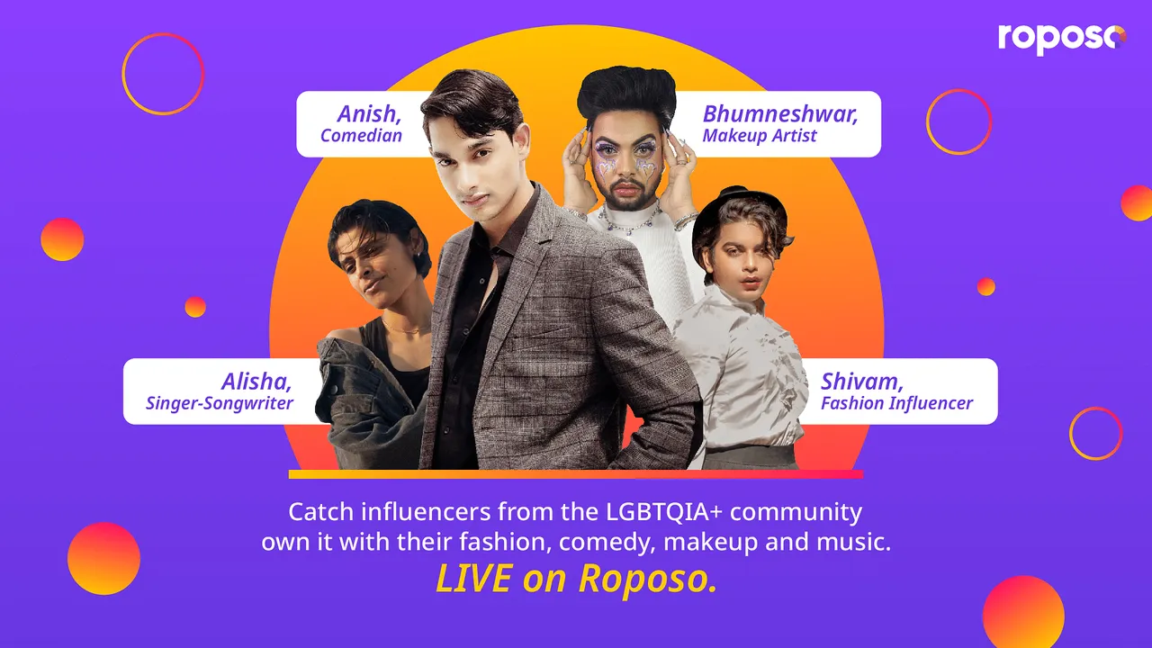 Roposo celebrates Pride Month by shining the spotlight on its LGBTQIA+ creators