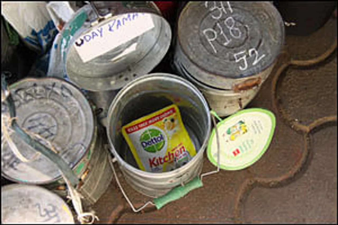 Mumbai Dabbawalas serve Dettol kitchen gel