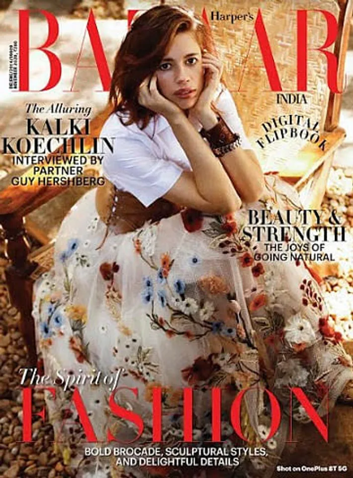 Kalki Koechlin poses for a 'Shot On OnePlus' magazine cover