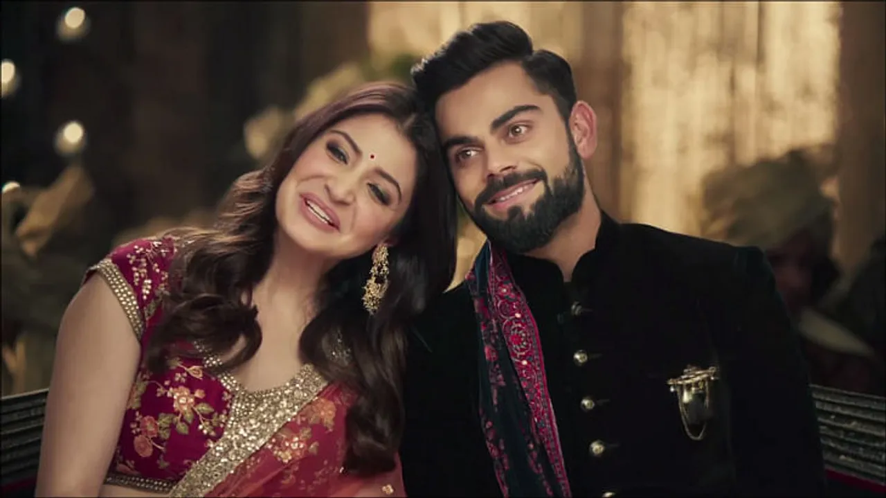 afaqs! Creative Showcase: Manyavar rides on 'Virushka' buzz
