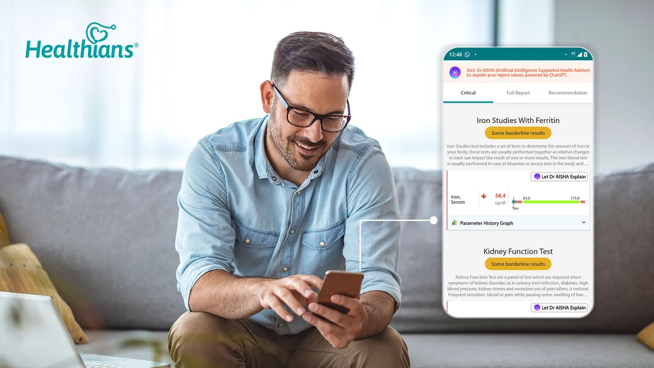 Healthians adds Artificial Intelligence based innovation to its Smart Report feature