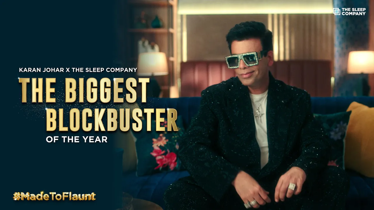 Karan Johar in his flaunting avatar in The Sleep Company's new campaign 