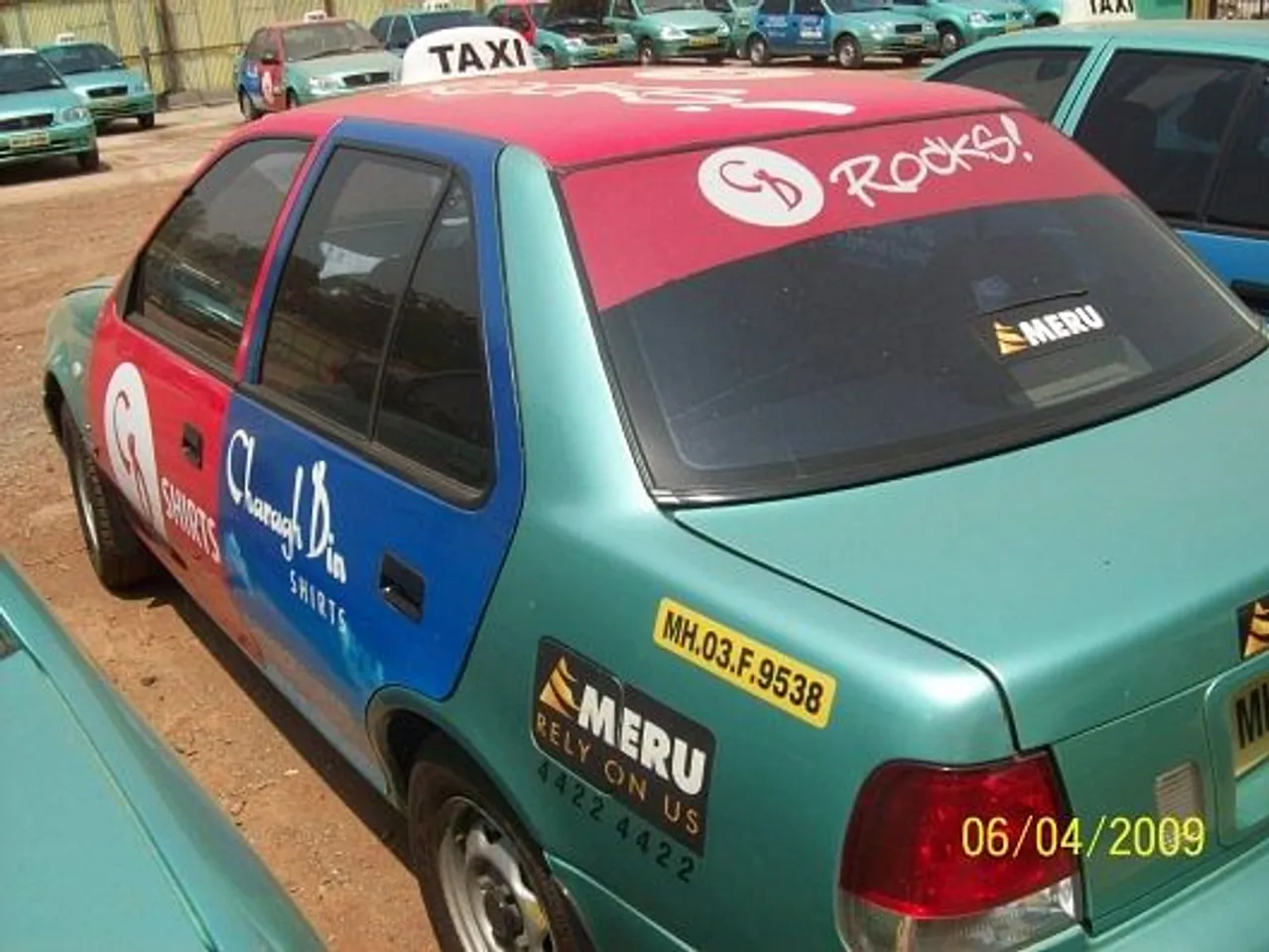 Chirag Din branding on Meru Cabs