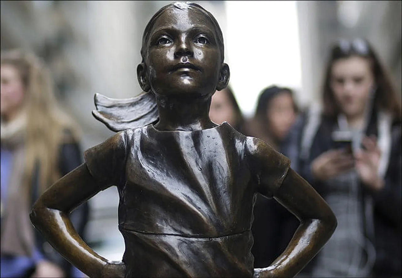 What did the Fearless Girl do for her client?