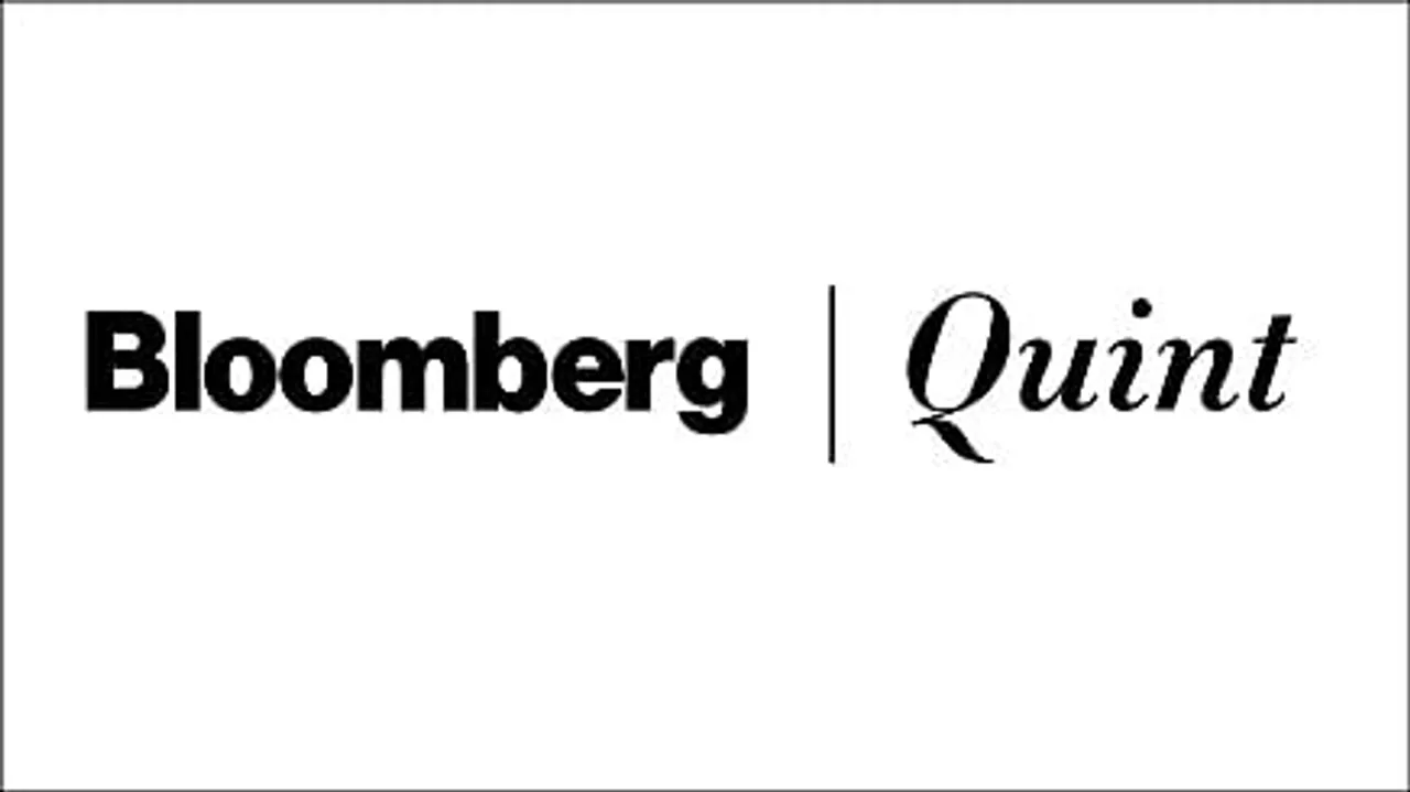 Bloomberg announces partnership with Quintillion Media to create BloombergQuint