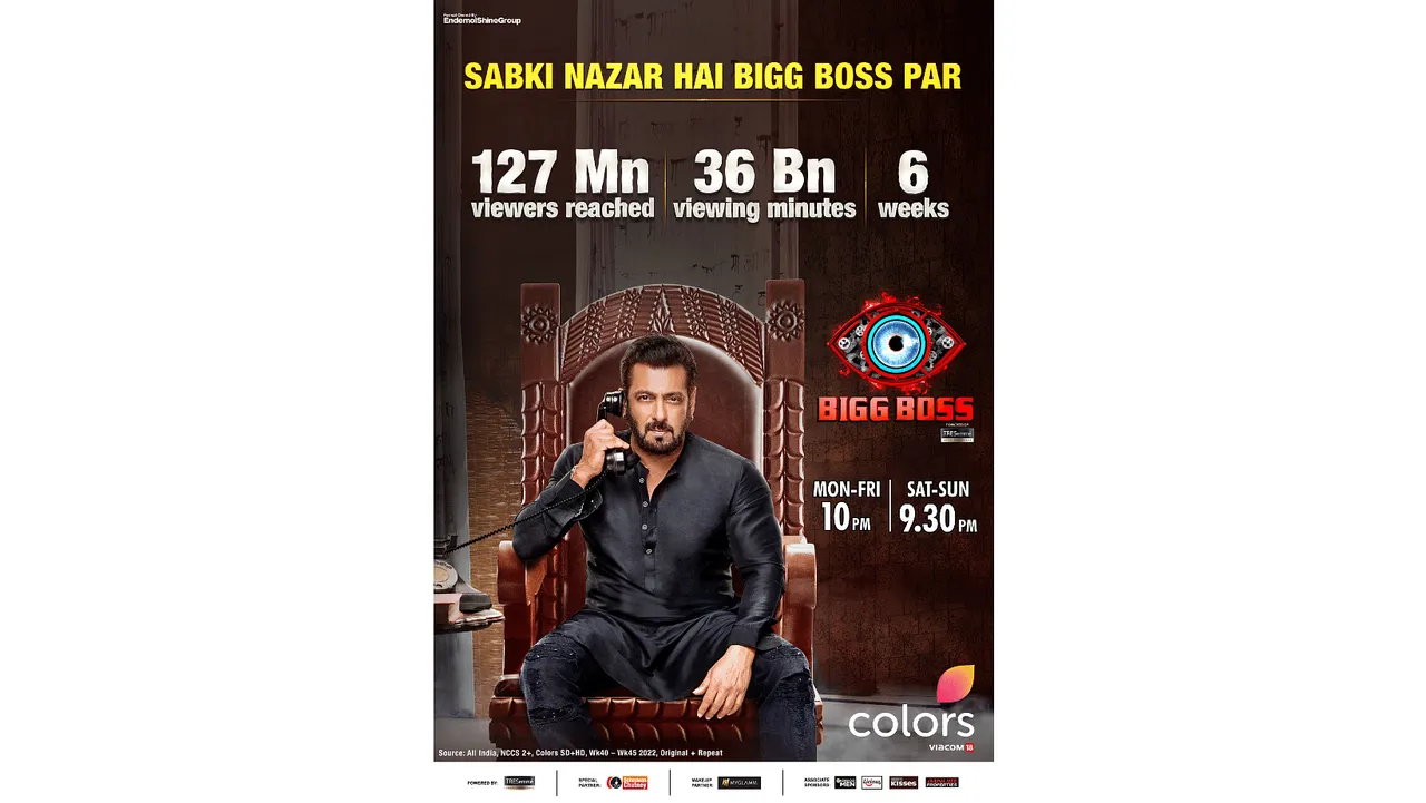 Bigg Boss 16 hits the no.1 spot in the non-fiction category