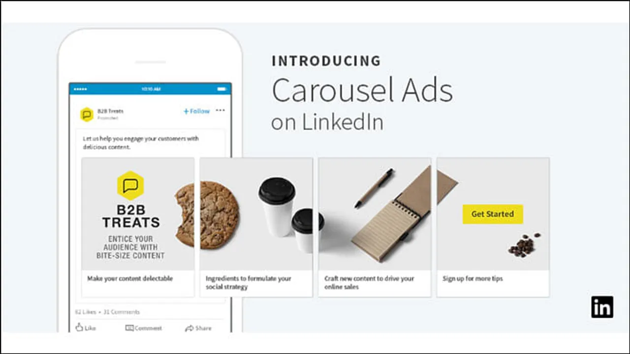 LinkedIn launches ad unit - Carousel Ads