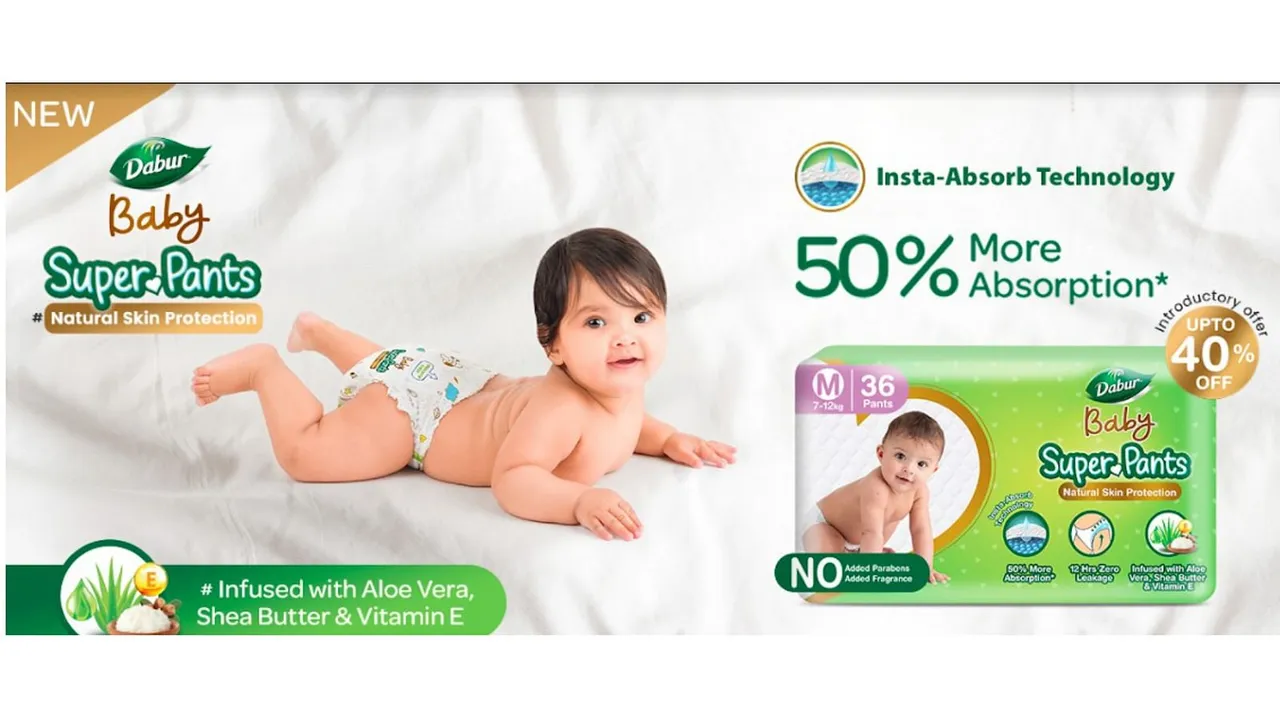 Dabur enters Diaper market with Dabur Baby Super Pants