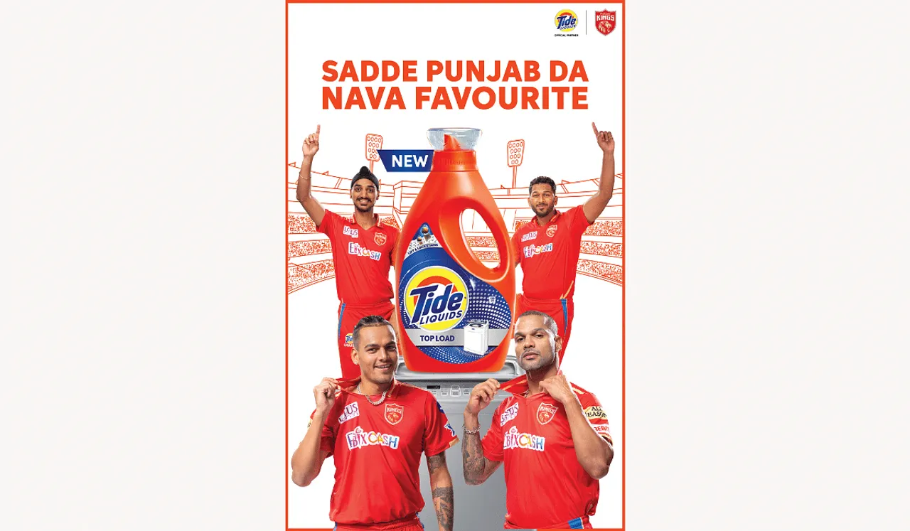 Tide liquids become ‘official laundry partner’ for Punjab Kings 