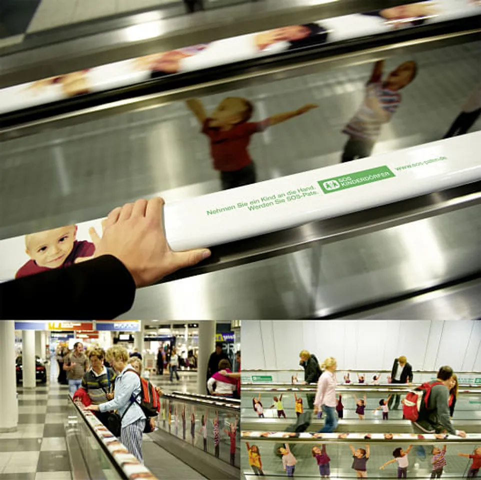 Interactive moving walkway