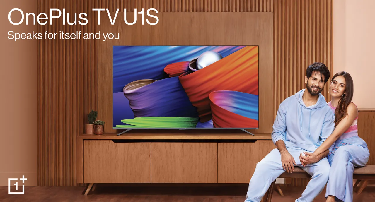 OnePlus launches ad for voice enabled smart TV; starring Shahid Kapoor and Mira Rajput