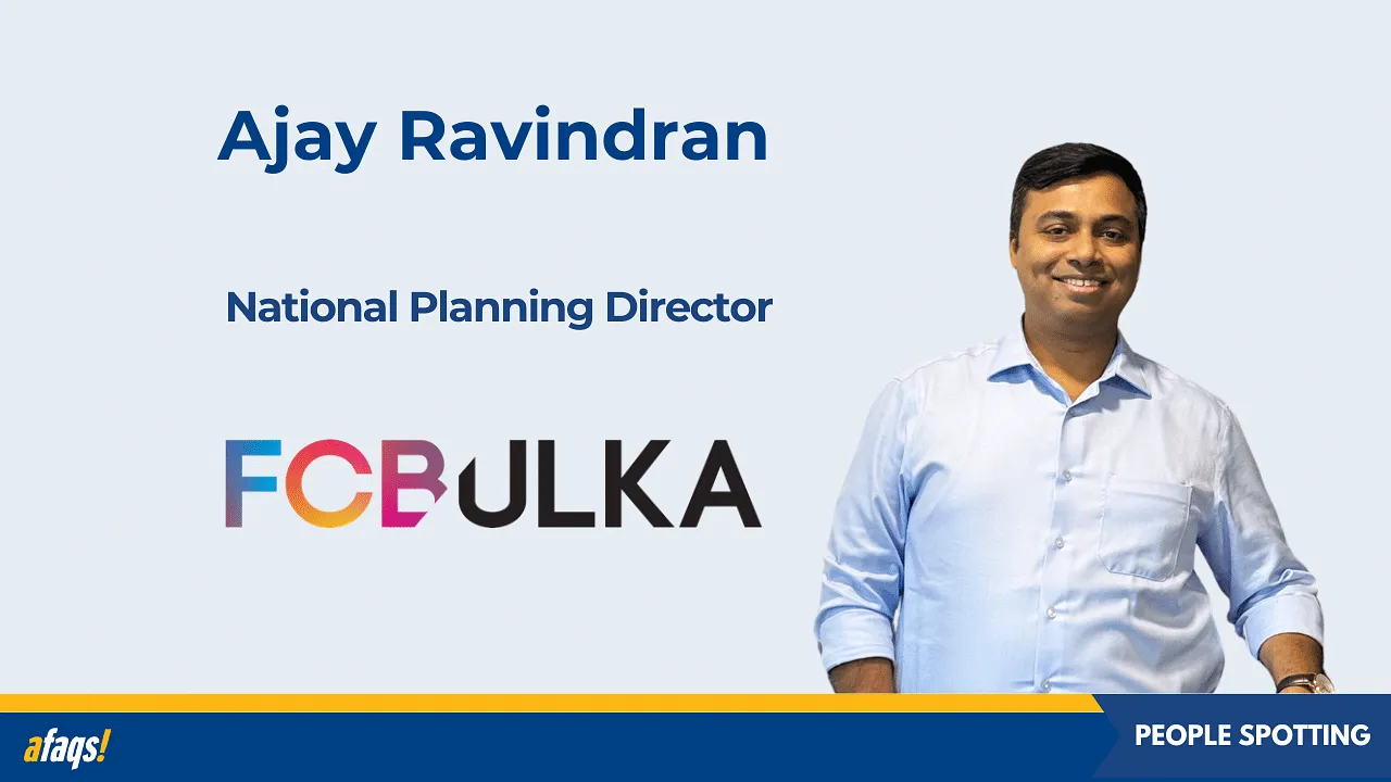 FCB Ulka appoints Ajay Ravindran as national planning director
