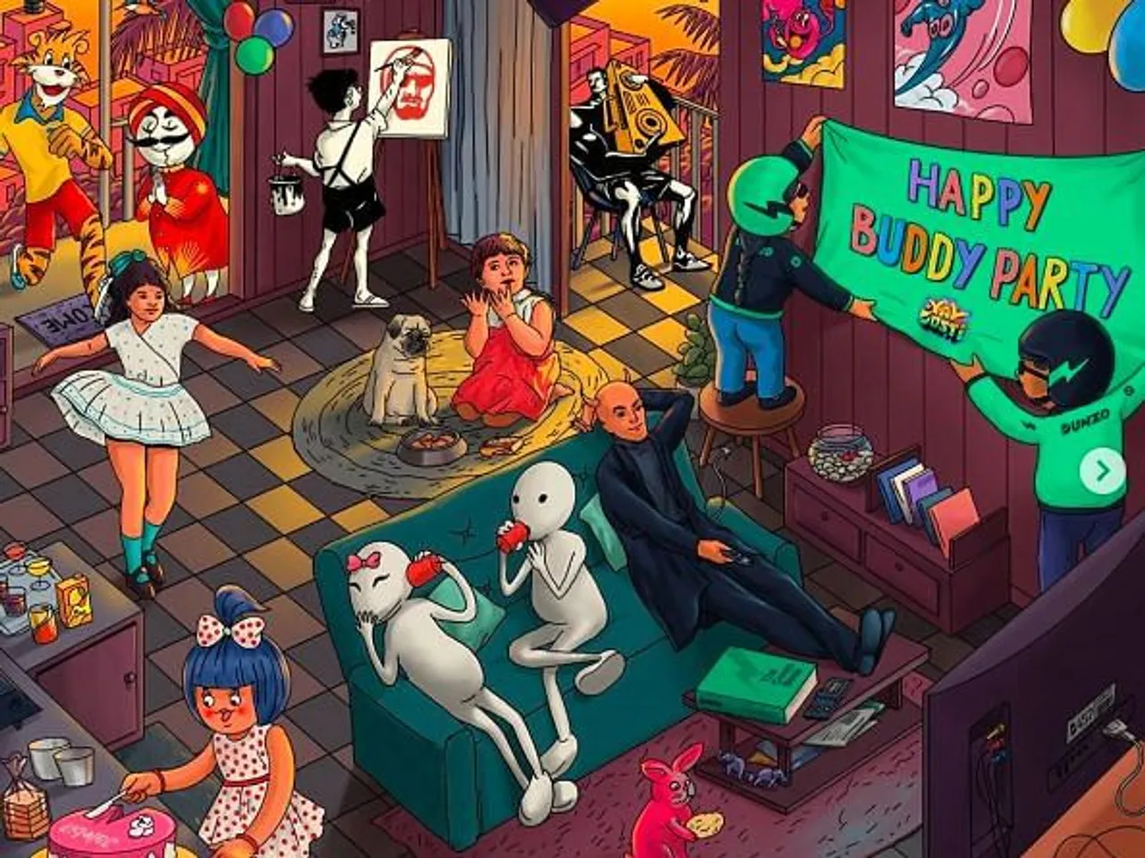 When Dunzo celebrated Friendship Day with fellow brand mascots