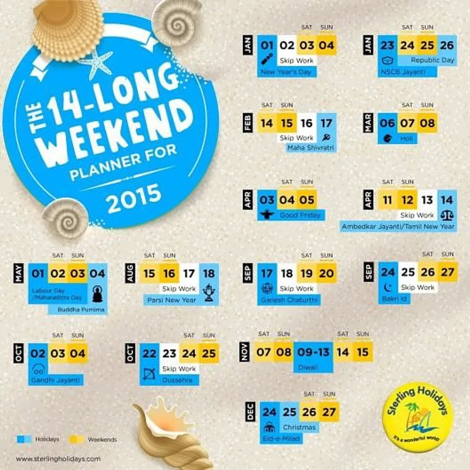 The 14-Long Weekend Planner