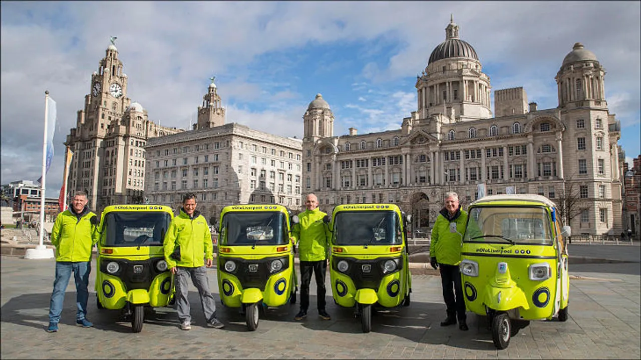 Ola puts Bajaj, Piaggio autos on Liverpool streets
