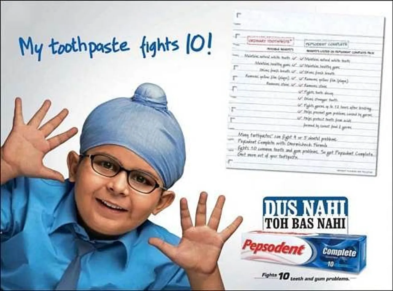 My toothpaste fights 10!