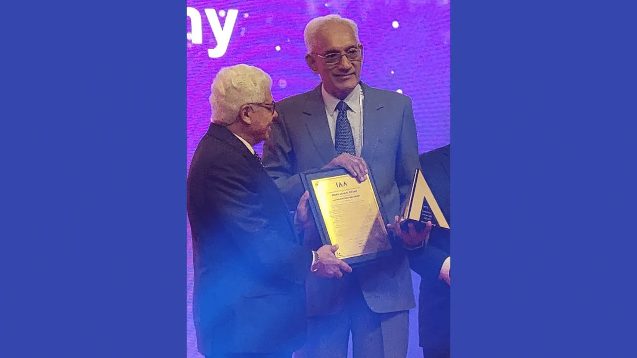 Srinivasan Swamy receives IAA Global’s highest recognition–IAA Golden Compass Award