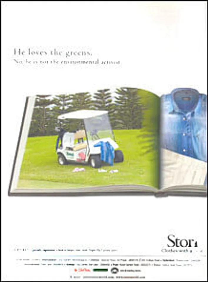 He loves the greens.No, he is not the environmental activist.