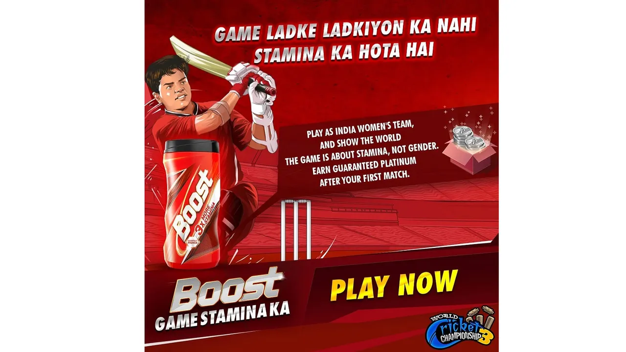 Boost addresses gender prejudice through mobile cricket game