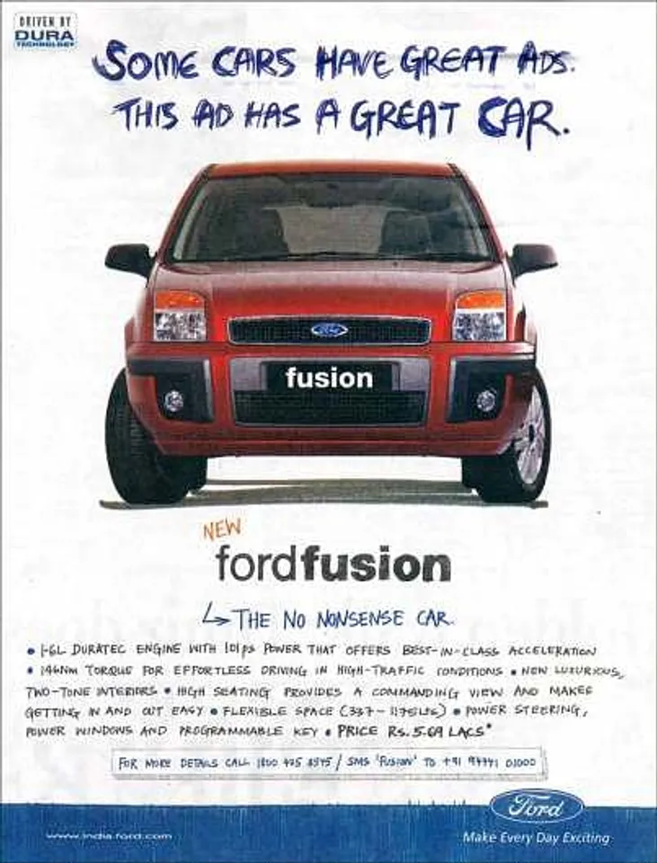 Some cars have great ads. This ad has a great car.