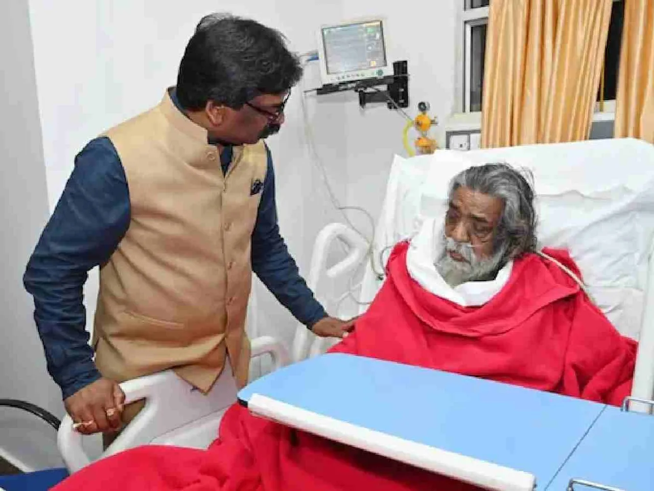 Former-Jharkhand-CM-Shibu-Soren-critical-on-ventilator_-Sources