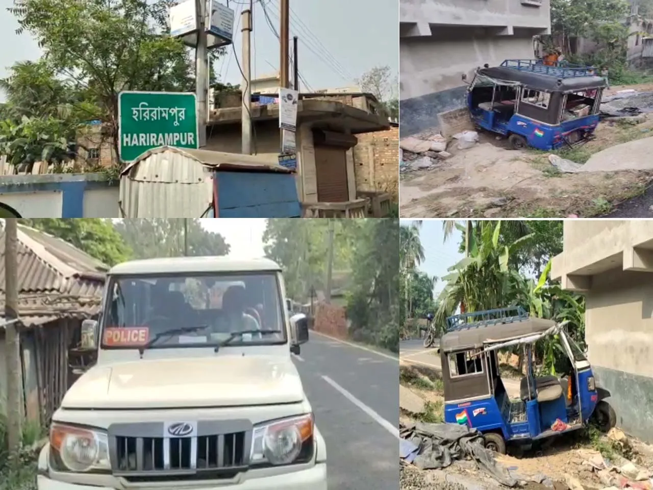 হরিরামপুর এলাকায় ভয়াবহ পথ দুর্ঘটনা