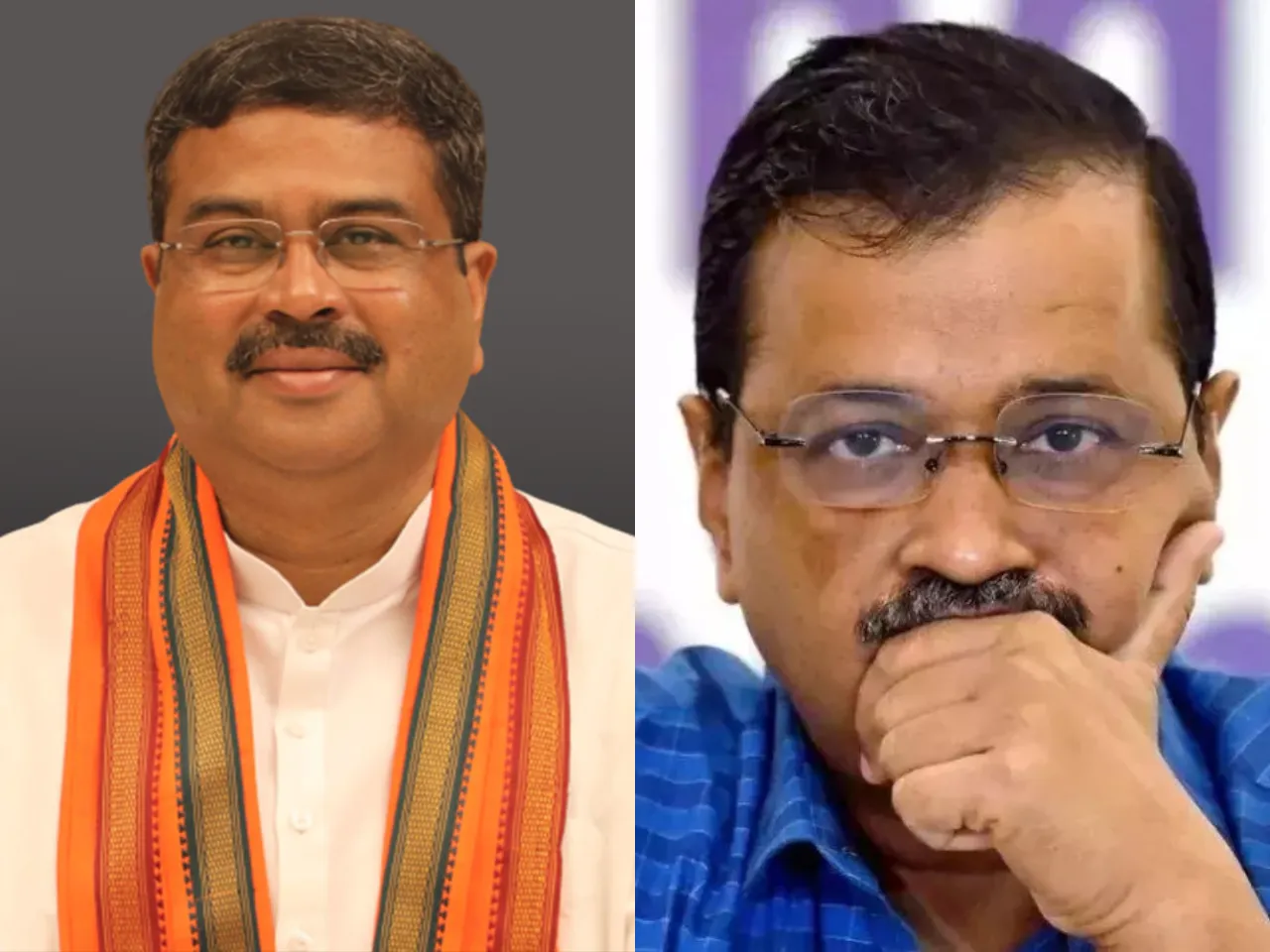 kejriwal and dharmendra pradhan .jpg