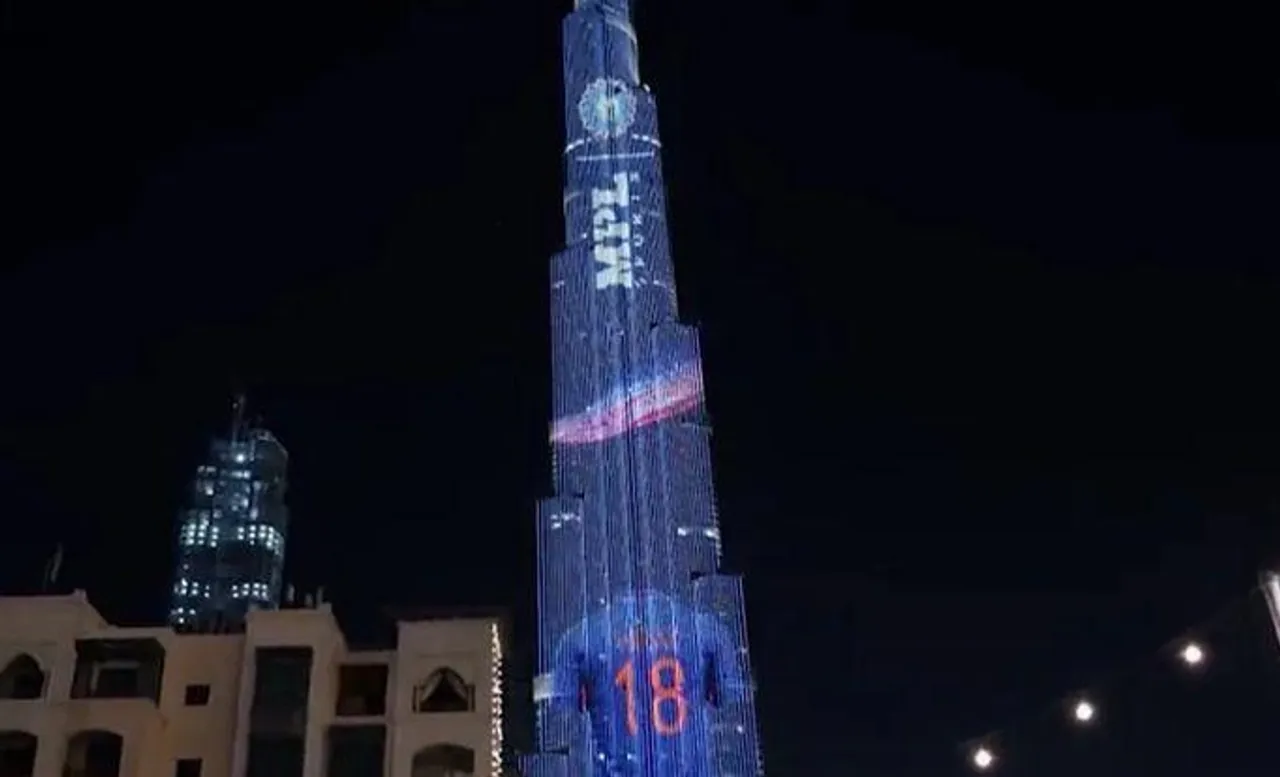 ভারতীয় টিমের জার্সি এবার বুর্জ খলিফার লাইট শো'তে