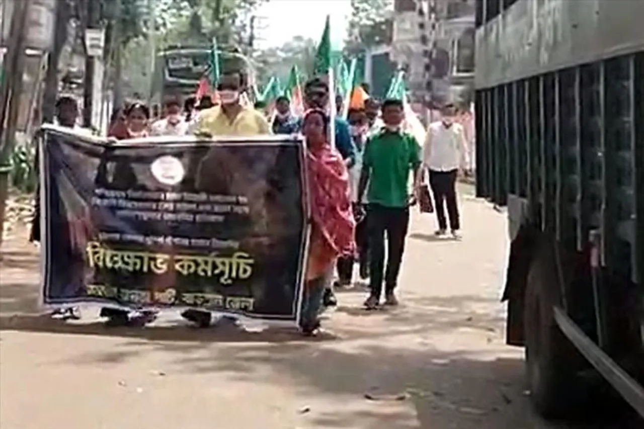 বিজেপি বিধায়কদের ওপর হামলার প্রতিবাদ