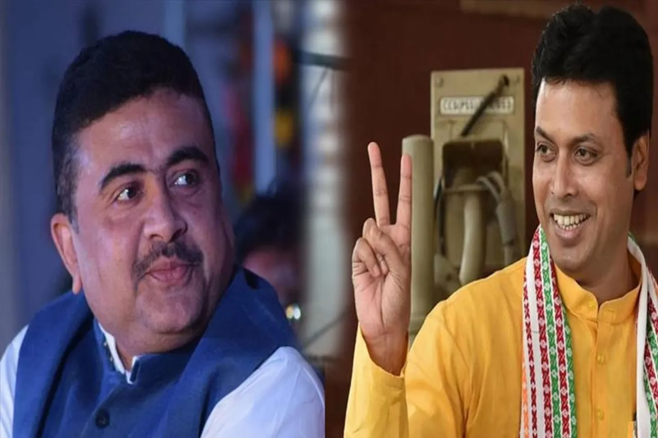 ত্রিপুরায় বিজেপির জয়জয়কার, উচ্ছসিত শুভেন্দু