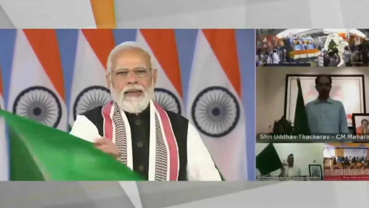 থানে ও ডিভার মধ্যে রেললাইনের উদ্বোধন করলেন প্রধানমন্ত্রী