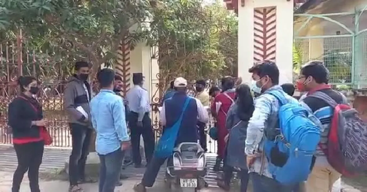 বিশ্বভারতীতে ফের পড়ুয়াদের বিক্ষোভ