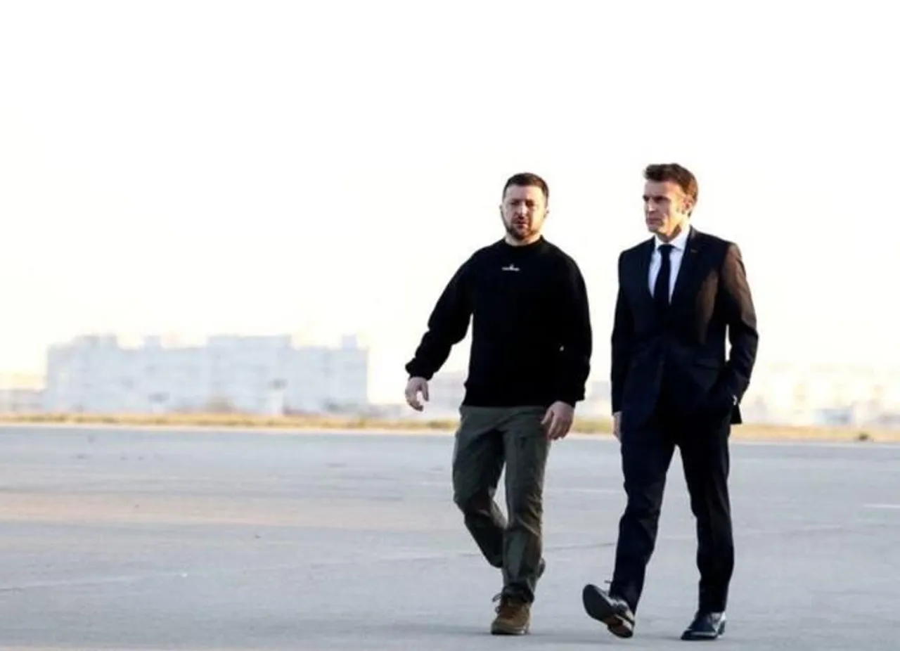 যুদ্ধকালীন পরিকল্পনা নিয়ে আলোচনা করেছেন ম্যাক্রোঁ ও জেলেনস্কি