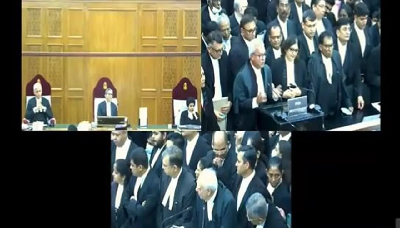 এন ভি রামানাকে বিদায় জানাতে গিয়ে কান্নায় ভেঙে পড়লেন প্রবীণ আইনজীবী দুষ্যন্ত দাভে