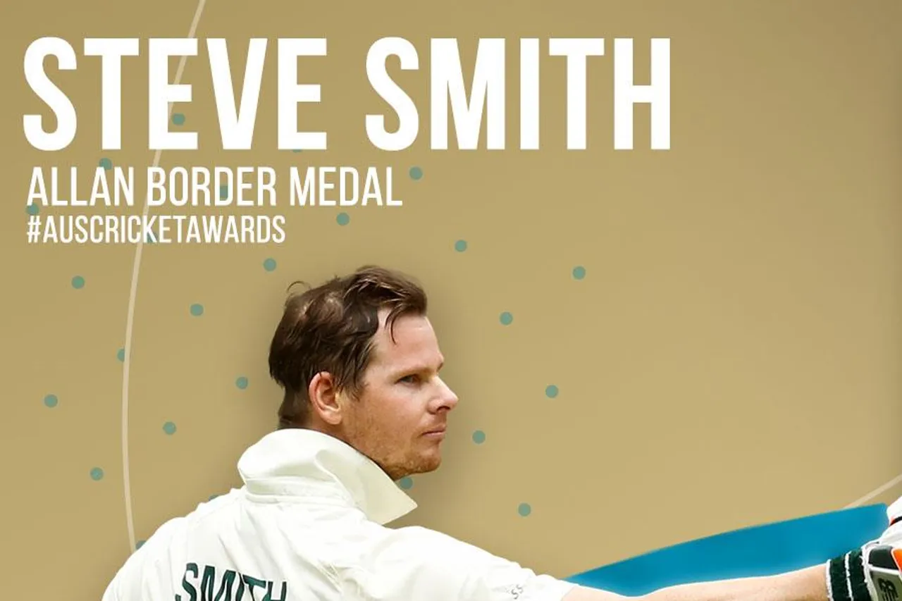 চতুর্থবার অ্যালান-বর্ডার পদক জিতলেন স্টিভ স্মিথ