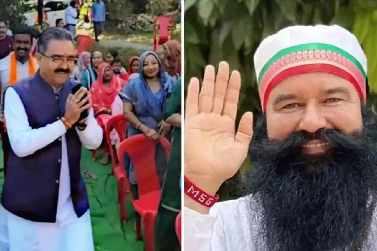 নির্বাচনের আগে রাম রহিমের আশীর্বাদ চাইলেন বিজেপি নেতা